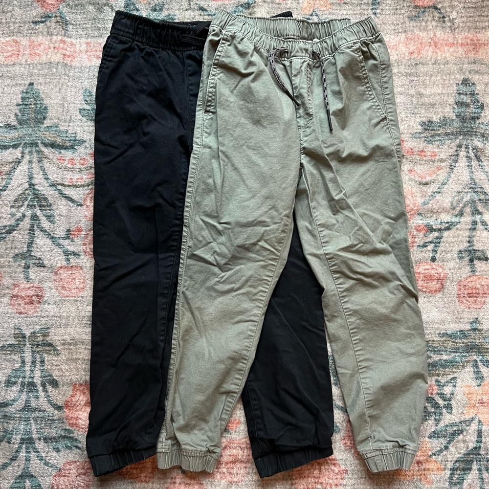 GAP Kids Black and Green Joggers